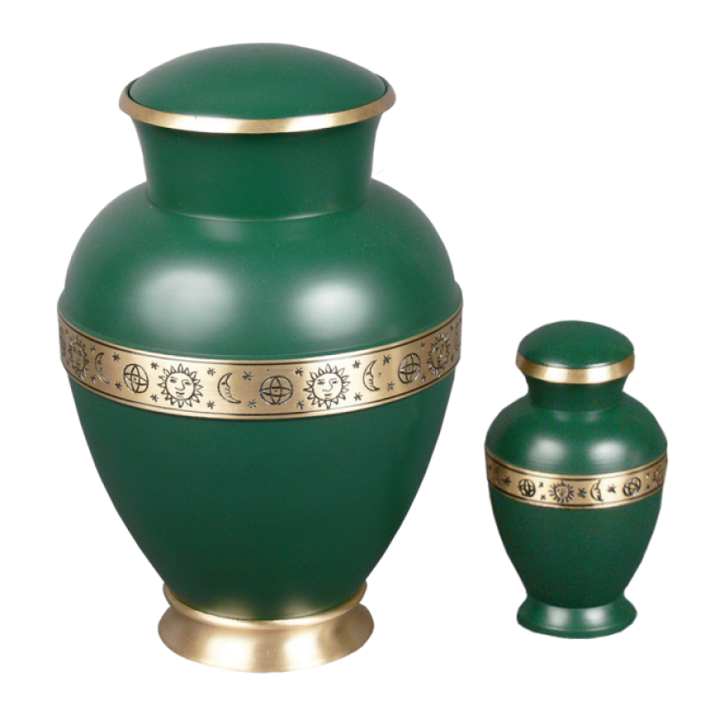 Spring - Matte Green with Bronze Zodiac Band (Adult)