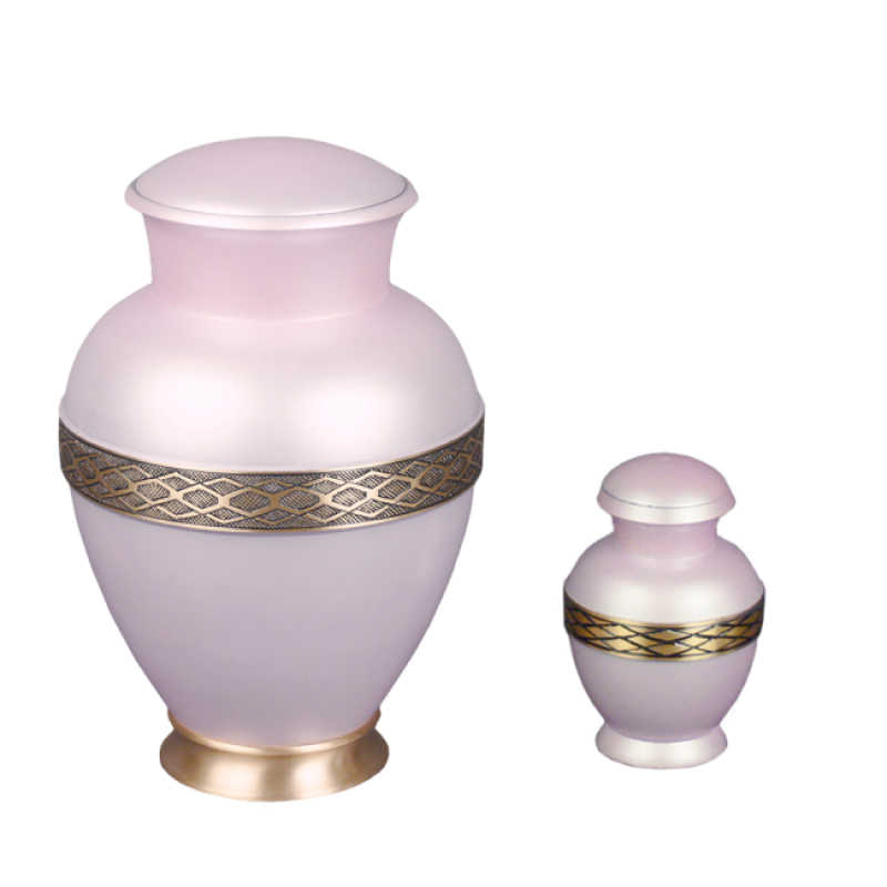 Primrose - Soft Pink with Bronze Band/Base (Adult)