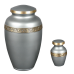 Diamond II Token - Classic Grey Vase with Bronze Band