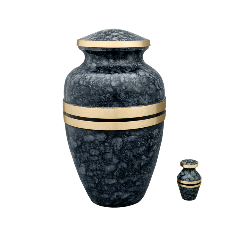 Monterey - Grey Marble Pattern w/Double Bronze Band (Adult) Monterey - Grey Marble Pattern w/Double Bronze Band (Adult)