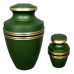 Laurel II Token - Green w/Black and Bronze Band
