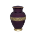 Aubergine - Royal Purple Vase w/Brass Banded Base (Adult)