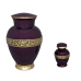 Aubergine II Token - Royal Purple Token w/Brass Banded Base