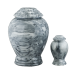 Grey/White Marble Vase Token - Gray/White Marble Vase with Base (Token)