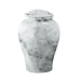 Arno White Marble - White/Gray Marble Vase (Adult)