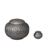 Silver Cognac II Token - Round Silver Urn with Blind Embossed pattern
