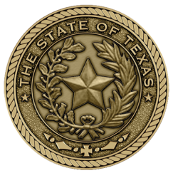 State of Texas Medallion - PLEASE CALL FOR ORDER