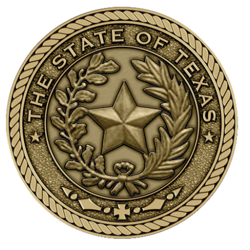 State of Texas Medallion - PLEASE CALL FOR ORDER