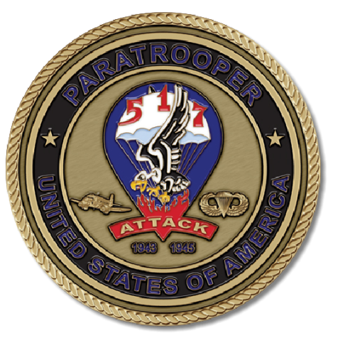 517 Paratrooper Medallion
