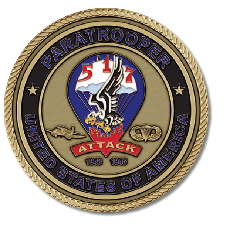 517 Paratrooper Medallion