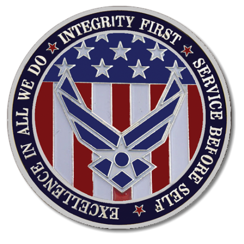 Air Force Motto Medallion
