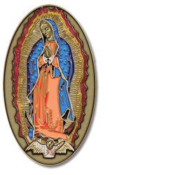Lady of Guadalupe Medallion (Blue Cloak)