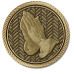 Praying Hands Left Medallion Praying Hands Left Medallion