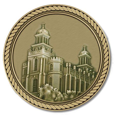 LDS Temple Logan Medallion