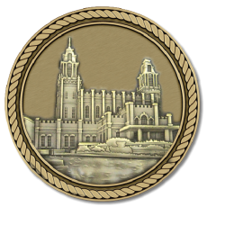 LDS Temple Manti Medallion