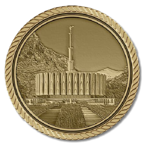 LDS Temple Provo Medallion