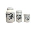 Ceramic Mason Jar Paws Pet Urn