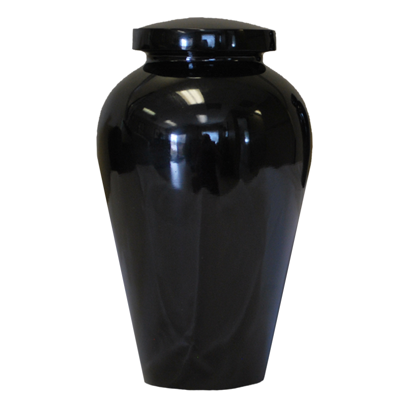 Athenian Black Epoxy Finish Pet/Child Urn