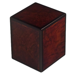 Cognac Wooden Urn - Small