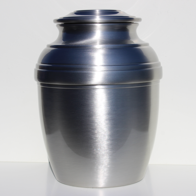 Calypso Large Pewter Cremation Plain Urn 601