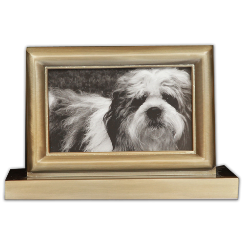 Photo Pet Urn - Antique Bronze