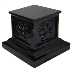 Roman Paws - Black Epoxy Finish Pet Urn