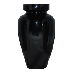 Spartan Black Epoxy Finish Pet Urn