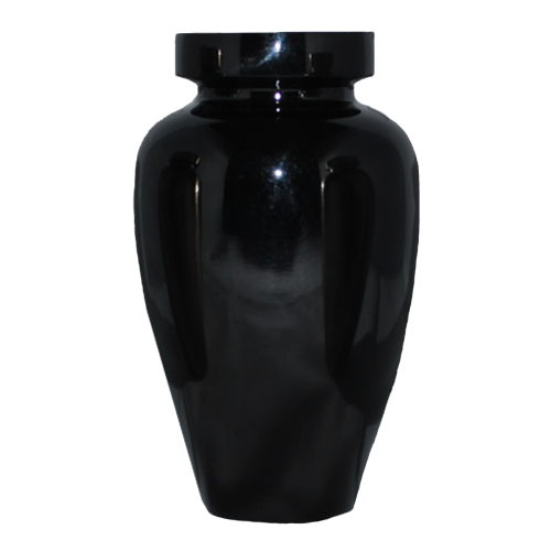 Spartan Black Epoxy Finish Pet Urn