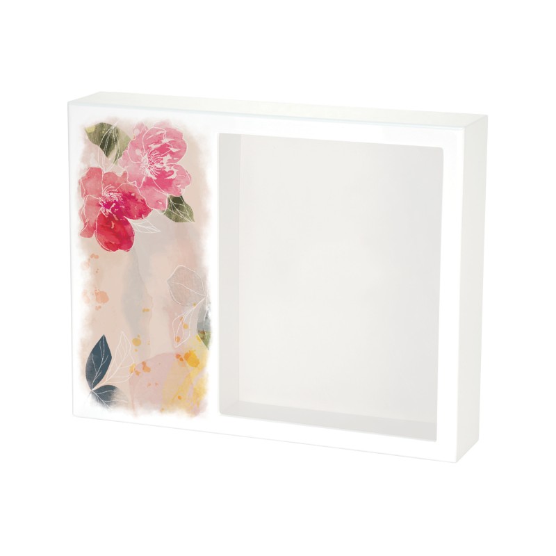 Shadowbox Remembrance Floral Bloom Cremation Urn