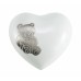 Arielle Heart Urn, Teddy Bear Arielle Heart Urn, Teddy Bear