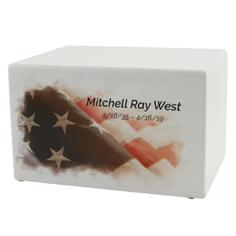 Somerset American Flag Adult Urn