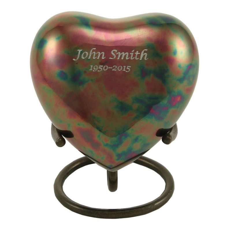 Classic Raku Heart Keepsake w/ Velvet Box