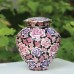 Floral Pink Cloisonne Urn (Large)