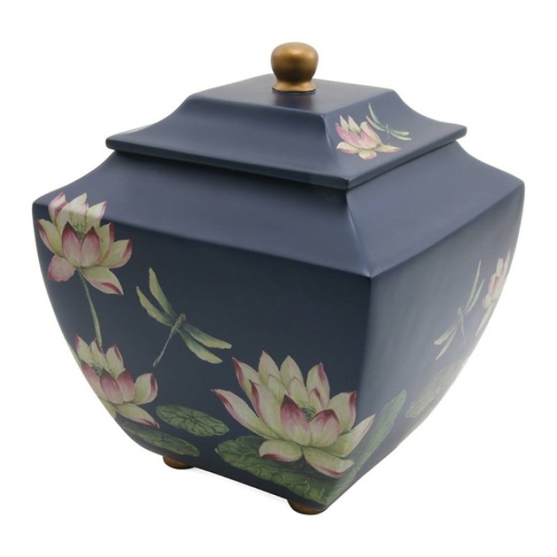 Water Lily Dragonflies Adult Urn