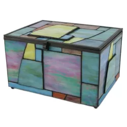 Paragon Geometric Stained Glass Memory Chest (Large) Paragon Geometric Stained Glass Memory Chest (Large)