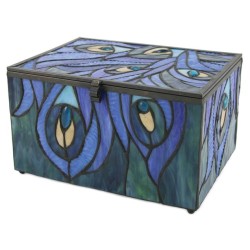Paragon Peacock Glass Memory Chest (Large) Paragon Peacock Glass Memory Chest (Large)