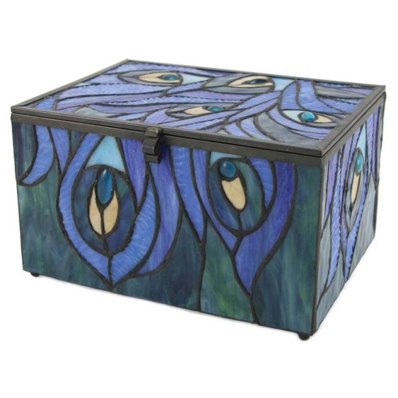Paragon Peacock Glass Memory Chest (Large)