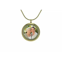 Bronze Photo Pendant - includes 19" chain