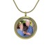 Bronze Photo Round Pendant - includes 19" chain