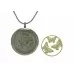 Pewter Round Pendant with Butterflies Inserts Pewter Round Pendant with Butterflies Inserts