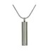 Cylinder Necklace Pewter - Includes 19" chain