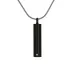 Cylinder Necklace Onyx - Includes 19" chain