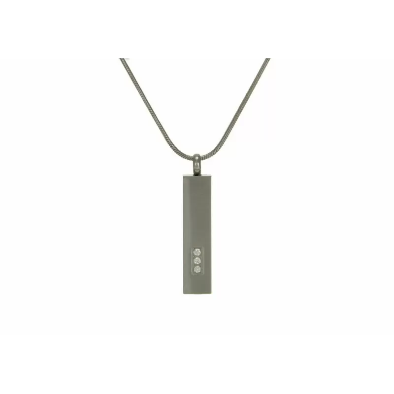 Pillar Necklace Pewter - Includes 19" chain