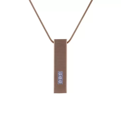 Pillar Necklace Rose Gold - Includes 19" chain