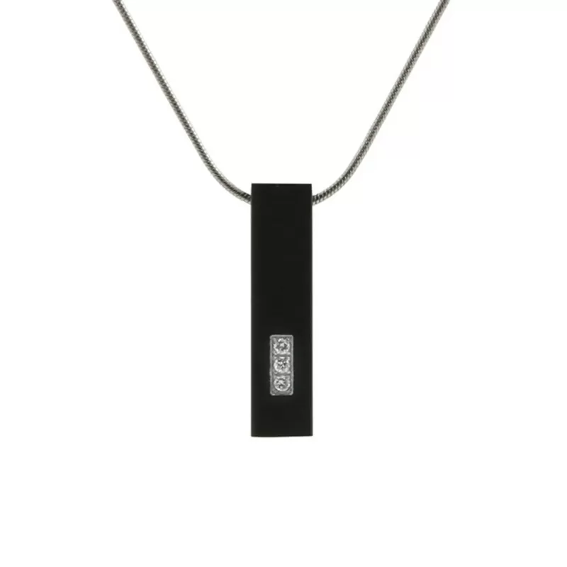 Pillar Necklace Onyx - Includes 19" chain
