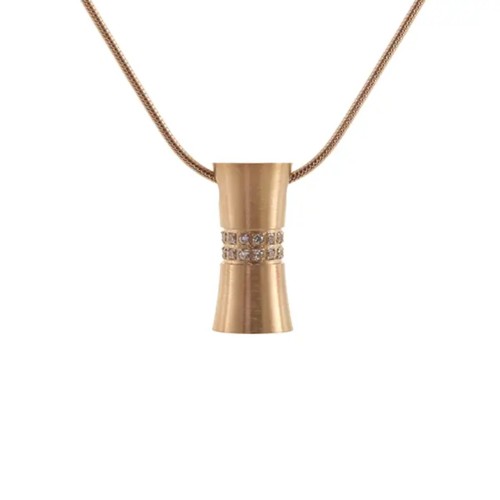 Hourglass Necklace Rose Gold - Includes 19" chain