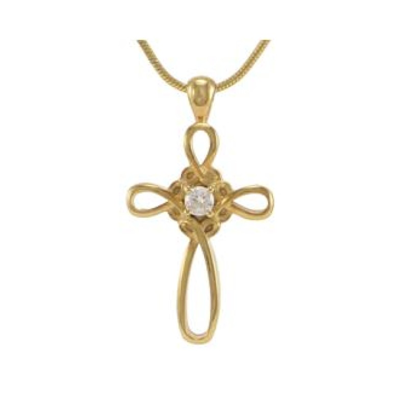 Infinity Cross Bronze - includes 19" chain