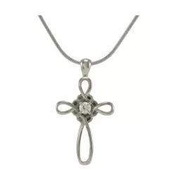Infinity Cross Pewter - includes 19" chain