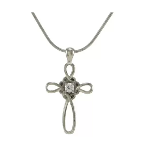 Infinity Cross Pewter - includes 19" chain