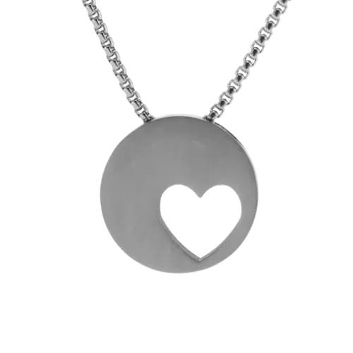 Pewter Eternity Heart Pendant